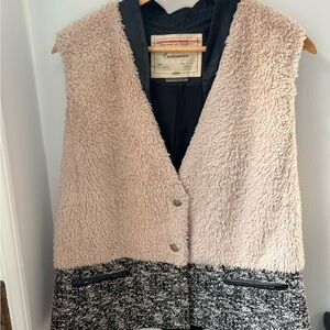 Cartonnier Cream and Black Teddy Jacket